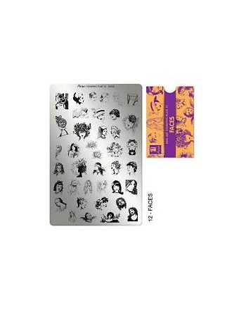 Moyra stamping plate 012 Faces