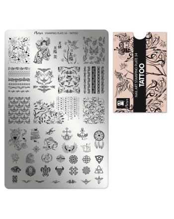 stamping plate 034 Tattoo