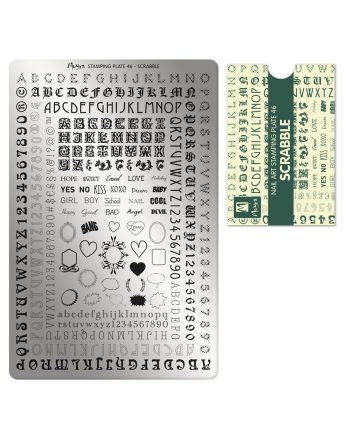 stamping plate 046 Scrabble