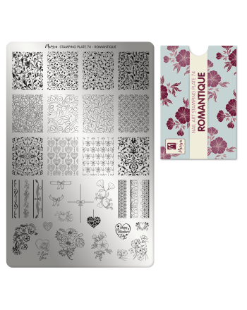 stamping plate 074 Romantique